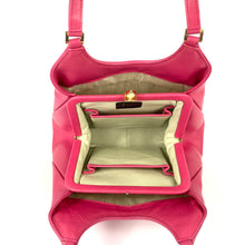Load image into Gallery viewer, Gorgeous Freedex Vintage 60s/70s Top Handle Bag In Fuchsia Pink Leather-Vintage Handbag, Kelly Bag-Brand Spanking Vintage