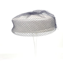 Load image into Gallery viewer, Vintage 50s 60s Pale Grey Pill Box Hat w/ Full Face Veil by C&A-Accessories, For Her-Brand Spanking Vintage