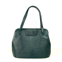 Load image into Gallery viewer, Vintage 1950s/60s Lodix Green Lizard Skin Classic Ladylike Handbag, Top Handle Bag, Made In England-Vintage Handbag, Exotic Skins-Brand Spanking Vintage