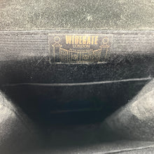 Load image into Gallery viewer, Vintage 60s Black Patent Leather/Gilt Trim Slim and Rare Jackie O Style Bag By Widegate Made in England-Vintage Handbag, Kelly Bag-Brand Spanking Vintage