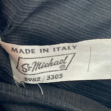 Load image into Gallery viewer, Vintage 60s/70s Large Black Raffia Style Handbag/Top Handle w/Gilt Clasp by St Michael Made in Italy-Vintage Handbag, Dolly Bag-Brand Spanking Vintage