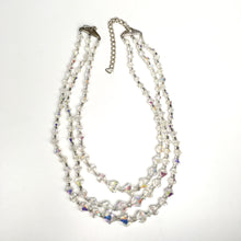 Load image into Gallery viewer, Fabulous Triple Stand Vintage 50s Aurora Borealis Crystal Necklace Adjustable Length-Accessories, For Her-Brand Spanking Vintage