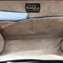 Load image into Gallery viewer, Vintage Handbag 50s Unused With Tags In Black Leather And Ponyskin w/ Matching Purse By Waldybag-Vintage Handbag, Exotic Skins-Brand Spanking Vintage