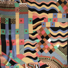 Load image into Gallery viewer, Vintage Liberty of London 60s/70s Large Silk Scarf in Collier Campbell Bauhaus, Rare Collectable, Made in England-Scarves-Brand Spanking Vintage