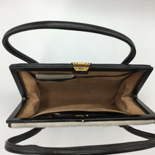 Load image into Gallery viewer, Vintage Handbag 50s Unused With Tags In Black Leather And Ponyskin w/ Matching Purse By Waldybag-Vintage Handbag, Exotic Skins-Brand Spanking Vintage