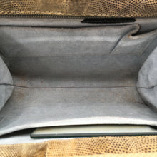 Load image into Gallery viewer, Vintage Handbag In Pale Gold/Cream/Brown/Grey Monitor Lizard Skin In Classic Design From Mappin & Webb-Vintage Handbag, Exotic Skins-Brand Spanking Vintage
