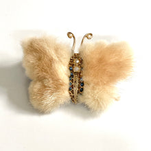 Load image into Gallery viewer, Vintage 50s Blond Mink Butterfly Brooch-Accessories, For Her-Brand Spanking Vintage