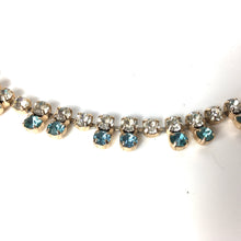 Load image into Gallery viewer, Vintage 50s/60s Diamante and Turquoise Crystal Necklace-Accessories, For Her-Brand Spanking Vintage