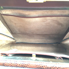 Load image into Gallery viewer, Vintage 50s Beautiful Golden Tan Monitor Lizard Skin Handbag, Top Handle Bag with Rare Side Opening Gilt Clasp-Vintage Handbag, Exotic Skins-Brand Spanking Vintage