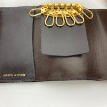 Load image into Gallery viewer, Vintage New and Unused Mappin & Webb Brown Leather Faux Crocodile Key Wallet MW logo-Accessories, For Her-Brand Spanking Vintage