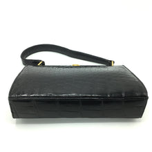 Load image into Gallery viewer, Gorgeous Vintage 50s/60s Black Crocodile Skin Classic Ladylike Bag By Mappin and Webb-Vintage Handbag, Exotic Skins-Brand Spanking Vintage