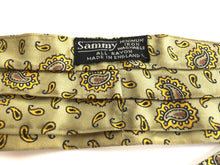 Load image into Gallery viewer, Vintage 50s Silky Paisley Design Cravat in Pistachio Green by Sammy Made in England-Accessories, For Him-Brand Spanking Vintage