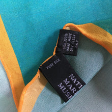 Load image into Gallery viewer, Stunning Large Silk Scarf National Maritime Museum Canaletto Thames w/St Paul's Cathedral 1747/48-Scarves-Brand Spanking Vintage