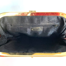 Load image into Gallery viewer, Vintage 70s Lipstick Red Leather Clutch Bag, Clutch Purse, Evening or Occasion bag, Gilt and Leather Clasp by Jane Shilton Made in England-Vintage Handbag, Clutch Bag-Brand Spanking Vintage
