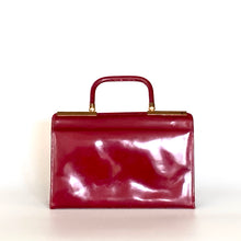 Load image into Gallery viewer, Vintage 60s/70s Lipstick Red Patent Leather Handbag By Holmes Of Norwich-Vintage Handbag, Kelly Bag-Brand Spanking Vintage