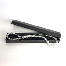 Load image into Gallery viewer, Vintage 50s Aurora Borealis Graduated Crystal Glass Diamond Bead Necklace with Gilt Clasp-Accessories, For Her-Brand Spanking Vintage