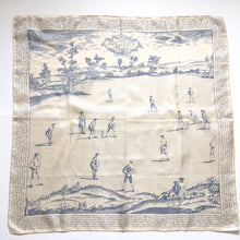 Load image into Gallery viewer, Vintage Rare and Collectable 60s Liberty Of London 'Laws Of The Game Of Cricket' Large Silk Scarf Very Collectable-Scarves-Brand Spanking Vintage