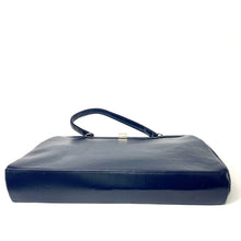 Load image into Gallery viewer, Vintage 50s/50s Large Classic Handbag, Top Handle Bag in Royal Blue w/Chrome Frame by Bagcraft-Vintage Handbag, Kelly Bag-Brand Spanking Vintage