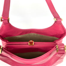 Load image into Gallery viewer, Gorgeous Freedex Vintage 60s/70s Top Handle Bag In Fuchsia Pink Leather-Vintage Handbag, Kelly Bag-Brand Spanking Vintage