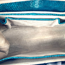 Load image into Gallery viewer, Vintage 1950s/60s Lodix Green Lizard Skin Classic Ladylike Handbag, Top Handle Bag, Made In England-Vintage Handbag, Exotic Skins-Brand Spanking Vintage