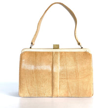 Load image into Gallery viewer, Vintage Mappin & Webb Cream Beige Lizard Skin Classic Ladylike Handbag, Top Handle Bag-Vintage Handbag, Exotic Skins-Brand Spanking Vintage