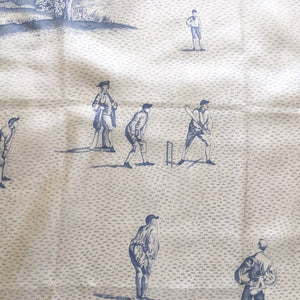 Vintage Rare and Collectable 60s Liberty Of London 'Laws Of The Game Of Cricket' Large Silk Scarf Very Collectable-Scarves-Brand Spanking Vintage