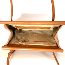 Load image into Gallery viewer, Vintage Very Large 90s Light Tan Leather Tote bag, Overnight, Weekend Bag-Vintage Handbag, Large Handbag-Brand Spanking Vintage