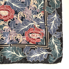 Load image into Gallery viewer, Vintage Liberty of London Silk Scarf in Grey/Blue/Green/Red/Taupe William Morris Art Nouveau-Scarves-Brand Spanking Vintage
