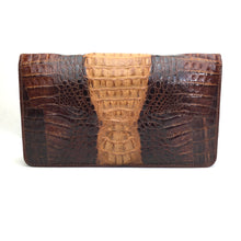 Load image into Gallery viewer, Vintage 70s Small Hornback Crocodile Skin Clutch Bag from Singapore-Vintage Handbag, Exotic Skins-Brand Spanking Vintage