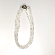 Load image into Gallery viewer, Vintage 50s Triple Strand Aurora Borealis Crystal Necklace-Accessories, For Her-Brand Spanking Vintage