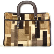 Load image into Gallery viewer, Vintage 70s Large Weymouth American Chenille Carpet Bag Tote/Laptop/Overnight/Work Bag with Matching Purse-Vintage Handbag, Large Handbag-Brand Spanking Vintage