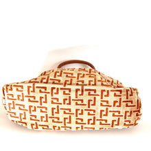 Load image into Gallery viewer, Vintage 70s, Stylish Very Large Carpet Bag/Overnight/Work Bag In 'Mary Poppins' Style In Golden Beige and Rust-Vintage Handbag, Large Handbag-Brand Spanking Vintage