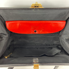 Load image into Gallery viewer, Vintage 50s/60s Large Black Leather Handbag/Overnight/Gladstone Bag 'The Voyager' by Fassbender Made In England-Vintage Handbag, Large Handbag-Brand Spanking Vintage