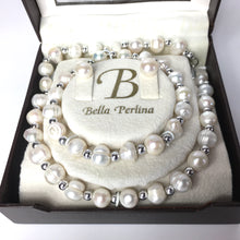 Load image into Gallery viewer, Bella Perlina Baroque Freshwater Pearl Necklace Bracelet and Pearl Earrings-Accessories, For Her-Brand Spanking Vintage

