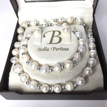 Load image into Gallery viewer, Bella Perlina Baroque Freshwater Pearl Necklace Bracelet and Pearl Earrings-Accessories, For Her-Brand Spanking Vintage