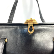 Load image into Gallery viewer, Vintage 50s/60s Large Black Leather Handbag/Overnight/Gladstone Bag 'The Voyager' by Fassbender Made In England-Vintage Handbag, Large Handbag-Brand Spanking Vintage
