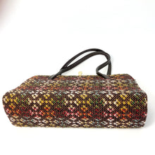 Load image into Gallery viewer, Vintage 70s Welsh Wool Tapestry Top handle Classic Style Handbag Made in Wales-Vintage Handbag, Kelly Bag-Brand Spanking Vintage