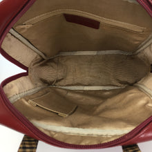 Load image into Gallery viewer, Vintage 80s Large Cherry Red Glossy Leather Tote/Work/Overnight Bag by Aquascutum-Vintage Handbag, Large Handbag-Brand Spanking Vintage