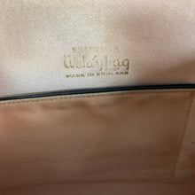 Load image into Gallery viewer, Vintage 60s/70s Black Grosgrain Evening/Occasion Bag w/ Peach Silk Lining + Matching Silk Coin Purse Waldybag-Vintage Handbag, Evening Bag-Brand Spanking Vintage