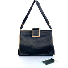 Load image into Gallery viewer, Vintage 50s/60s Luxurious Black And Gold Silk Waldybag Evening/Occasion Bag w/ Fixed Silk Coin Purse-Vintage Handbag, Evening Bag-Brand Spanking Vintage