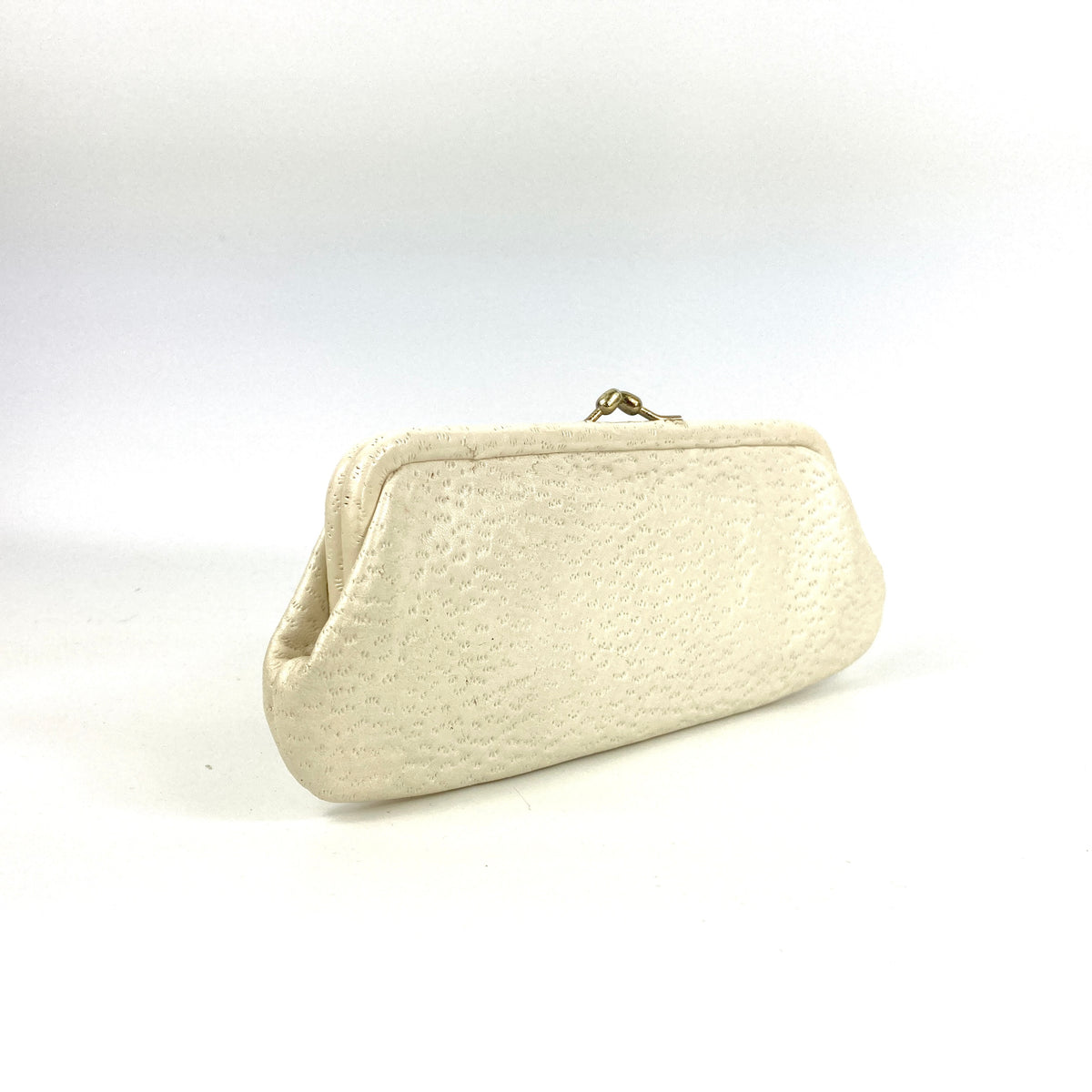 Ivory clearance leather clutch