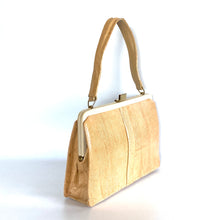 Load image into Gallery viewer, Vintage Mappin & Webb Cream Beige Lizard Skin Classic Ladylike Handbag, Top Handle Bag-Vintage Handbag, Exotic Skins-Brand Spanking Vintage