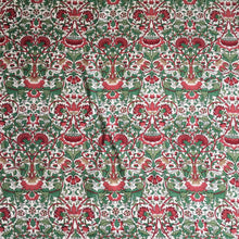 Load image into Gallery viewer, Vintage Liberty Silk Scarf in William Morris Design in Rust/Cream/Green-Scarves-Brand Spanking Vintage