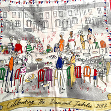 Load image into Gallery viewer, Vintage Hobbs Silk Scarf To Commemorate HM The Queen's Diamond Jubilee 1952 - 2012-Scarves-Brand Spanking Vintage