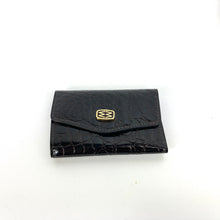 Load image into Gallery viewer, Vintage New and Unused Mappin &amp; Webb Brown Leather Faux Crocodile Key Wallet MW logo-Accessories, For Her-Brand Spanking Vintage
