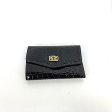 Load image into Gallery viewer, Vintage New and Unused Mappin & Webb Brown Leather Faux Crocodile Key Wallet MW logo-Accessories, For Her-Brand Spanking Vintage