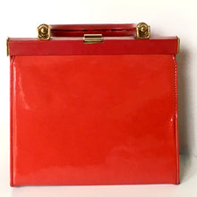 Load image into Gallery viewer, Vintage 50s/60s Lipstick Red Patent Leather Handbag Coin Purse By Riviera-Vintage Handbag, Top Handle Bag-Brand Spanking Vintage