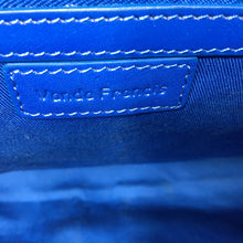 Load image into Gallery viewer, Vintage Very Large 90s Bright Blue Leather Tote bag, Overnight, Weekend Bag-Vintage Handbag, Large Handbag-Brand Spanking Vintage