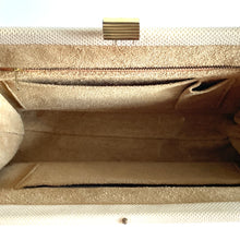 Load image into Gallery viewer, Vintage Mappin & Webb Cream Beige Lizard Skin Classic Ladylike Handbag, Top Handle Bag-Vintage Handbag, Exotic Skins-Brand Spanking Vintage