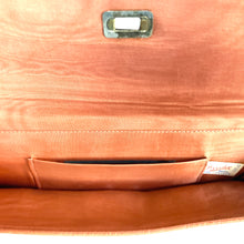 Load image into Gallery viewer, Vintage 50s Burnt Orange Leather Faux Pigskin Clutch Bag By Freedex-Vintage Handbag, Clutch Bag-Brand Spanking Vintage